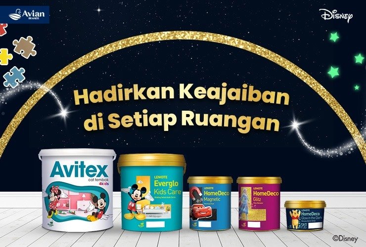 yuk, ciptakan keajaiban ruangan untuk anak bersama cat seri disney