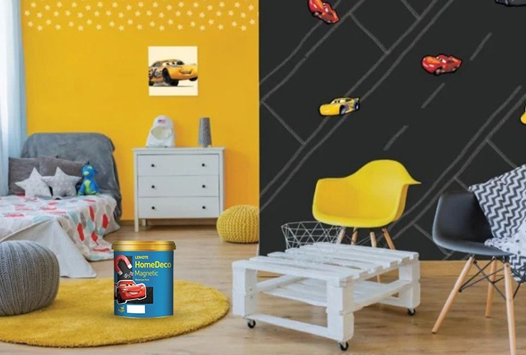 dukung kegiatan anak dengan cat homedeco magnetic