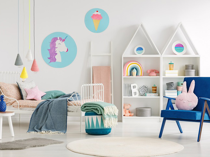 dekorasi kamar anak tampak mewah