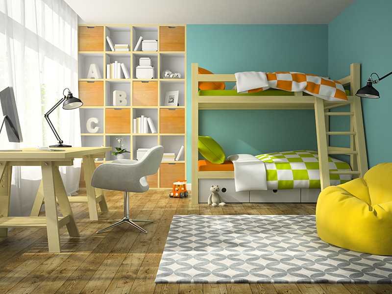 Desain kamar anak minimalis dengan Everglo Kids Care