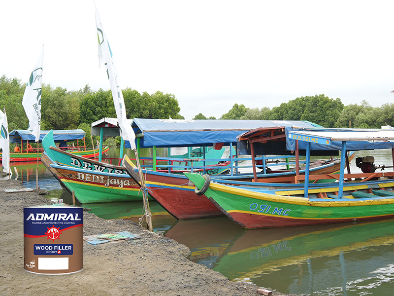 Kapal nelayan menggunakan Admiral Wood Filler Epoxy