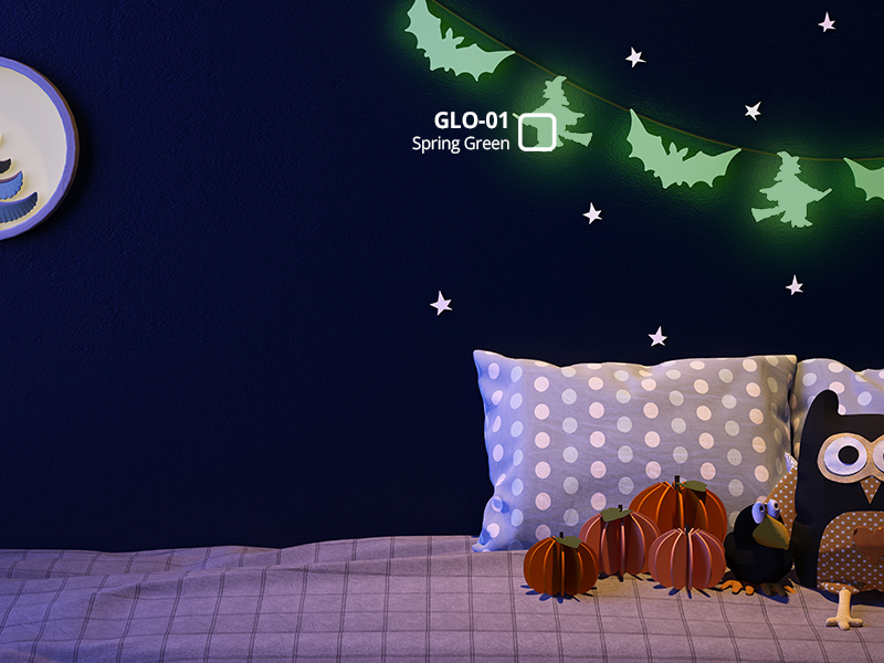 Dekorasi glow in the dark