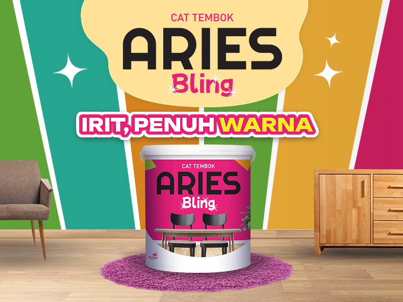 Cat Tembok Aries Bling