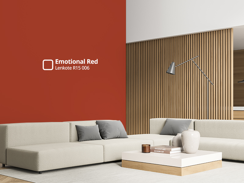 Psikologis warna interior merah