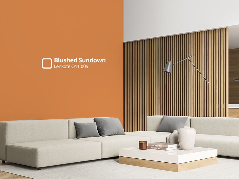 Psikologis warna interior oranye