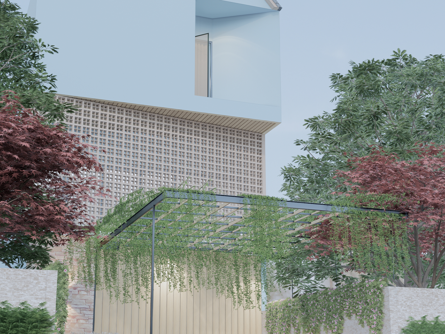 Rumah dengan secondary skin
