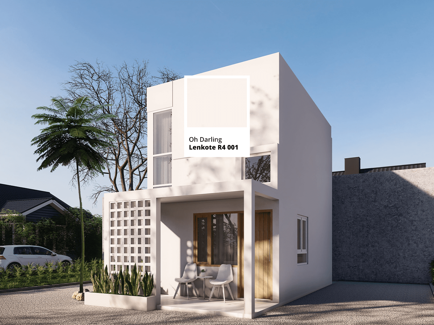 Desain Teras Rumah dengan Roster