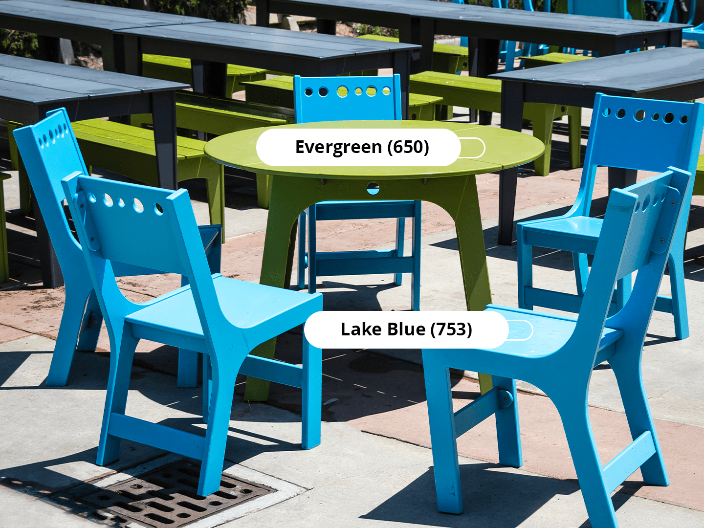 Warna Cat Kayu - Sky Blue