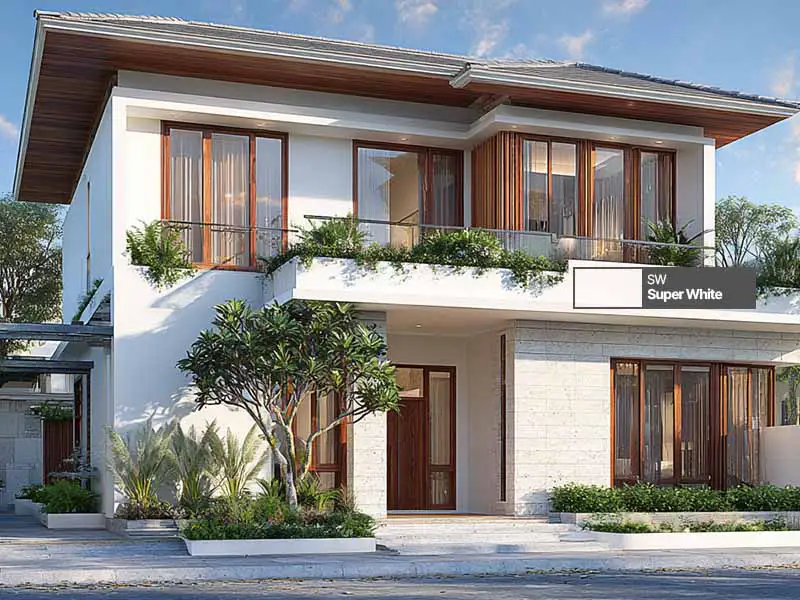 Inspirasi tren warna cat eksterior rumah tahun 2025 dengan pilihan warna catchy