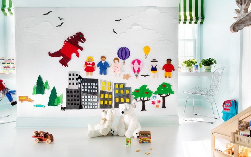 tak harus monokrom, berikut inspirasi warna ruang bermain anak