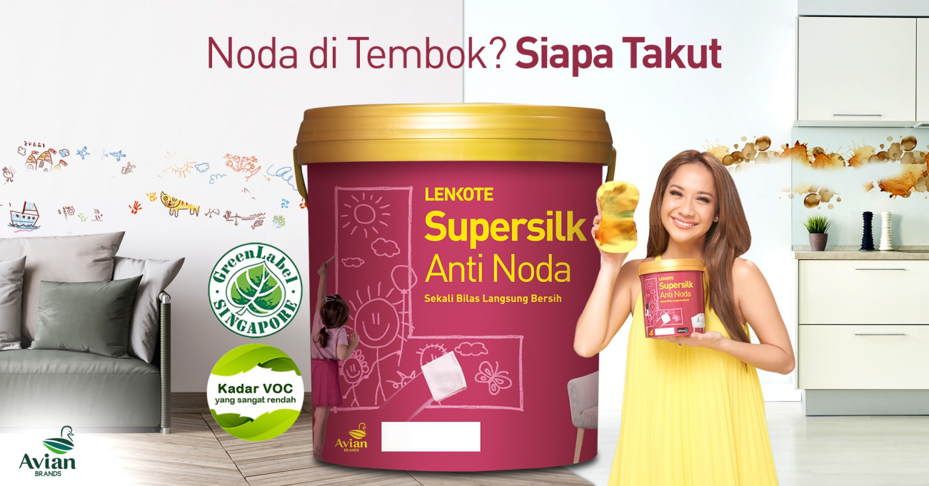pilih supersilk anti noda, cat rendah VOC