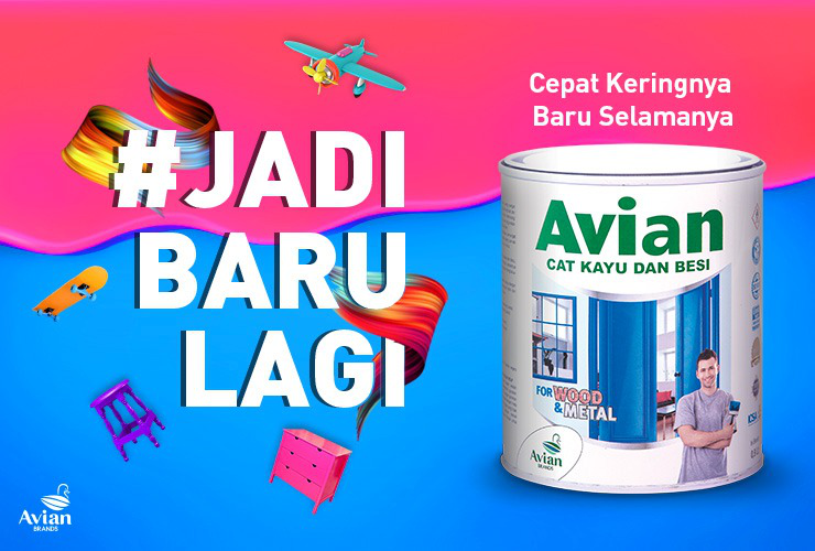 avian, cat kayu mengkilap dan tahan lama 